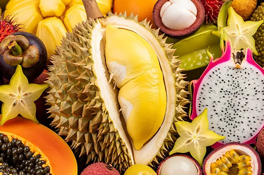 Pngtree Exotic Tropical Fruits Collection Durian Dragon Fruit Starfruit Image 21771814 2