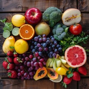 Frutas exoticas colorful fruit assortment stockcake2